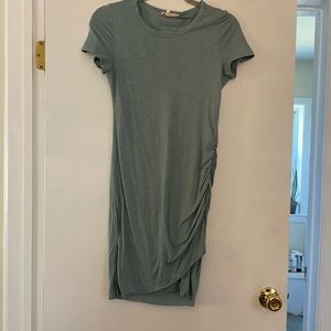 Perfect Fit Ruched Shirt Dress - Seafoam - Small